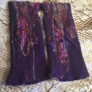 Handcrafted Felted Wool Fingerless Gloves or Arm Warmers